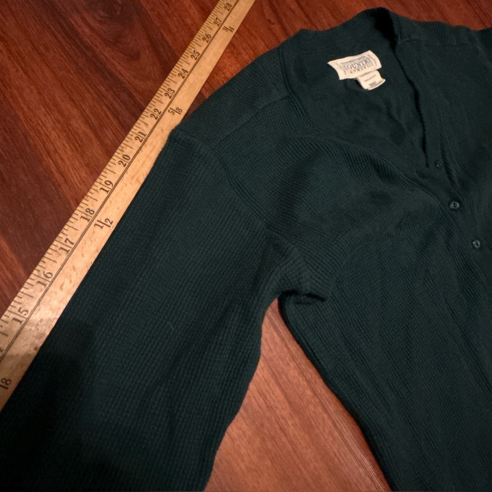 VTG RARE HTF 80s Victoria's Secret Country Thermal Henley PJS COTTAGECORE Sz S - Picture 14 of 16